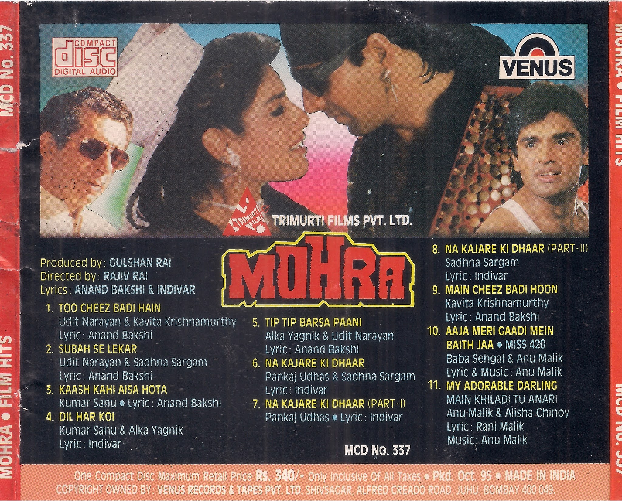 hindi mohra mp3 song free download